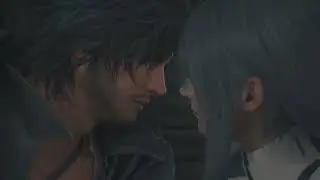 FINAL FANTASY XVI Clive and Jill intimate scene nearly Kiss FF16