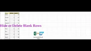 HOW TO HIDE BLANK ROWS