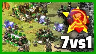 Red Alert 2 | Win By Any Means | (7 vs 1 + Superweapons)