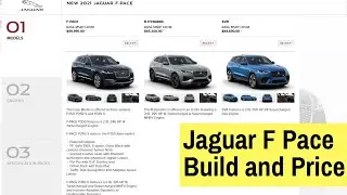 Jaguar F Pace 2021 Configurator Build and Price