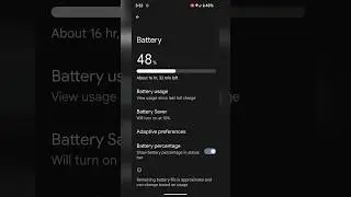 How to Show or Hide Battery Percentage in Status Bar In Google Pixel 7a | 