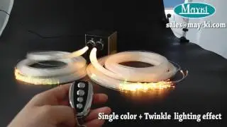 Mayki-building fiber optic star ceiling light 光源器和單支光纖去營造滿天星