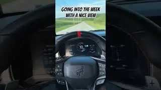Going into the week with a nice view.