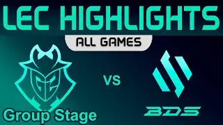 G2 vs BDS ALL GAMES Highlights LEC Group Stage A 2023 G2 Esports vs Team BDS by Onivia