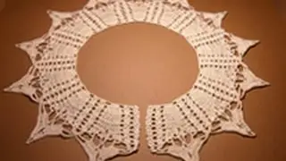 Ажурный воротничек крючком №7