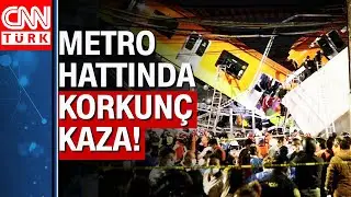 Korkunç kaza! Meksika'da metro üst geçidi çöktü: 20 ölü 49 yaralı...