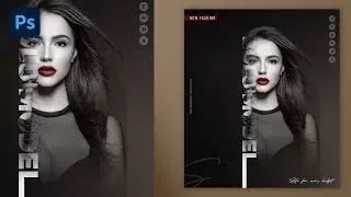 Typography Fashion Poster Design in Photoshop - Photoshop Poster Design Tutorial