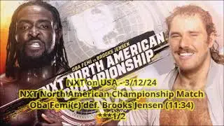Oba Femi's 1st NXT North American Championship Reign Review