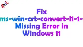 The file api-ms-win-crt-convert-l1-1-0.dll is missing from your Windows 11 computer.