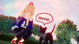 ◣MMD x Chainsaw Man◥ MEOW [MEME] | POWER & MAKIMA