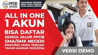 CARA AJUAN AKUN UNTUK SEMUA JALUR PENDAFTARAN PPDB SMA/SMK NEGERI PROV. JATENG 2023