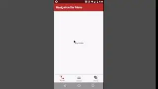 Android Navigation Bar Menu tutorial using Bottom Bar library