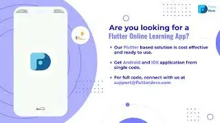 Flutter Online Learning App