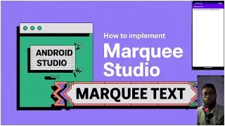 marquee text / moving text / scrolling text android studio java | the cracker