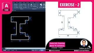 How to Create 2D Drawings in AutoCAD | From Basic to Advanced  Exercise - 2 