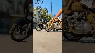 3 Scale Model Royal Enfield Bullet 500 Classic 500 Himalayan 500 Diecast Offroading miniature stunt