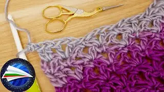 Плетене на една кука | Страхотен модел от стълбчета и верижни бримки