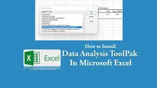 How to Install Data Analysis ToolPak in Microsoft Excel | TechTricksGh