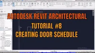 Creating door schedule in Revit Tutorial 8