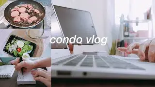 MED SCHOOL FROM HOME: living alone life, ust food trip, clean with me + skincare giveaway!