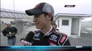 2011 NASCAR Nationwide Dover GWC Finish Joey Logano Interview