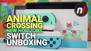 Animal Crossing New Horizons Nintendo Switch System Unboxing