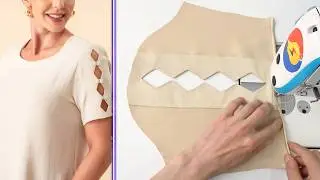 A Beautiful and Easy Trick for Cutting and Sewing Women's Blouse Sleeve Designs | Clever Sewing Tip