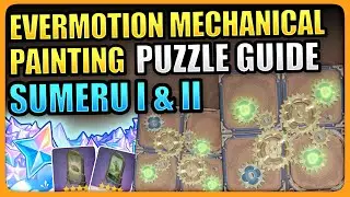 3.7 Evermotion Mechanical Painting Invoker Sumeru 1 & 2 Gear Puzzle Genshin Impact Gears Event