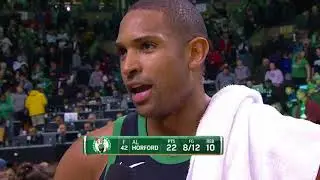 Al Horford Postgame court interview | Celtics vs Blazers | Feb 4, 2018