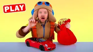 KyKyPlay - Кабриолет и мешок Деда Мороза - Играем с машинками