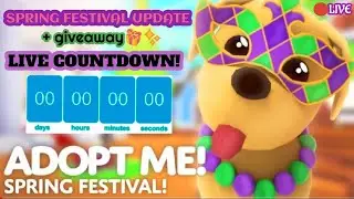 🔴LIVE adopt me SPRING FESTIVAL UPDATE COUNTDOWN + GIVEAWAY (Roblox)