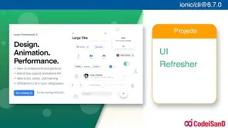 Refresher ionic 5 UI tutorial