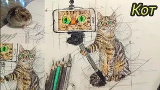 Как нарисовать Кота с Pinterest