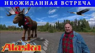 Аляска Гигантский Лось из Дерева Soldotna USA