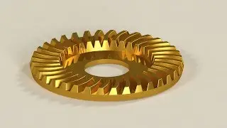 3D Helical Gear in Autocad