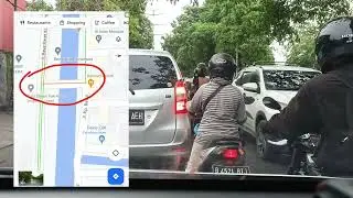 Salah satu titik macet di Cadas, Tangerang