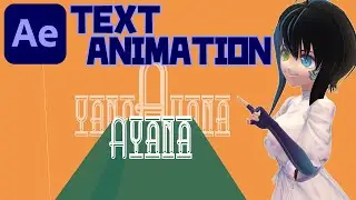 【After Effects】[Text Animation] LONG DROP SHADOW ANIMATION