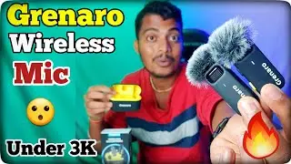 Best Budget Wireless Mic || Grenaro P10 Wireless Mic Unboxing, Review & Testing || Grenaro Vs Boya