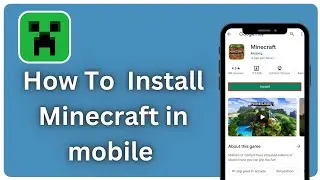 How To Install Minecraft Free On Mobile// How To Download Minecraft in mobile//How To play Minecraft