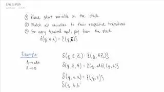 Context-Free Grammar to Pushdown Automaton (and Equivalence)