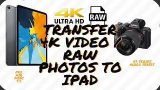 Transfer Sony 4K Video & Raw Photos To iPhone/iPad in Less Than a Minute - A7III, A6400 (Cable)