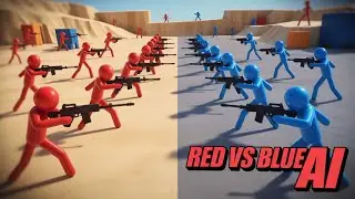 Smart AI Battles with Weapons | Realistic Fight | RDR2 | Euphoria Physics and Ragdoll