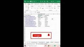 How to separate first and last name from the emails list 