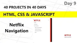 How To Make Netflix Navigation Using HTML And CSS