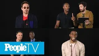 Kids Interview The Avengers: Chadwick Boseman, Robert Downey Jr., Sebastian Stan & More | PeopleTV