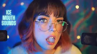 ASMR ice mouth sounds & whispers