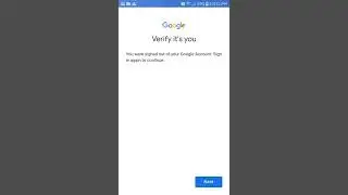 Verify that it's you problem | verify it's you google account 