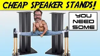 I was Dumb!  Get some Cheap Speaker Stands!