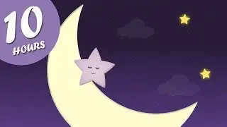 Baby Bedtime Video - Soothing Music and Animation Fades to White Noise/Black Screen