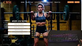 ASMR Programming - Creating a GYM Website using HTML and CSS - No Talking